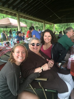 Amy, Verna and family at picnic on their last Mother's Day